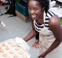 Coconut and raspberry macaroons